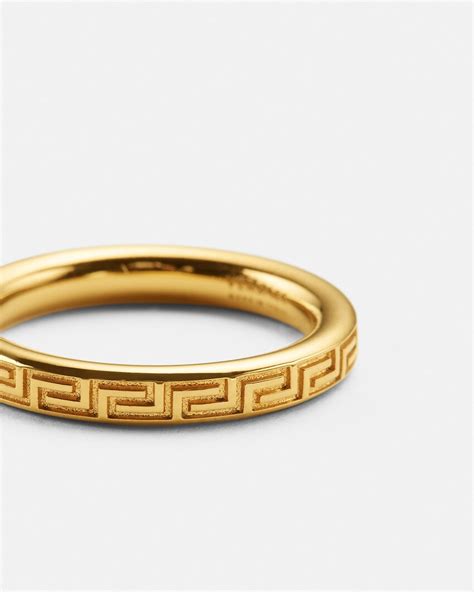 versace greek key lederarmband|Engraved Greek Key Ring Gold .